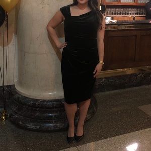 Ralph Lauren Green Velvet Dress